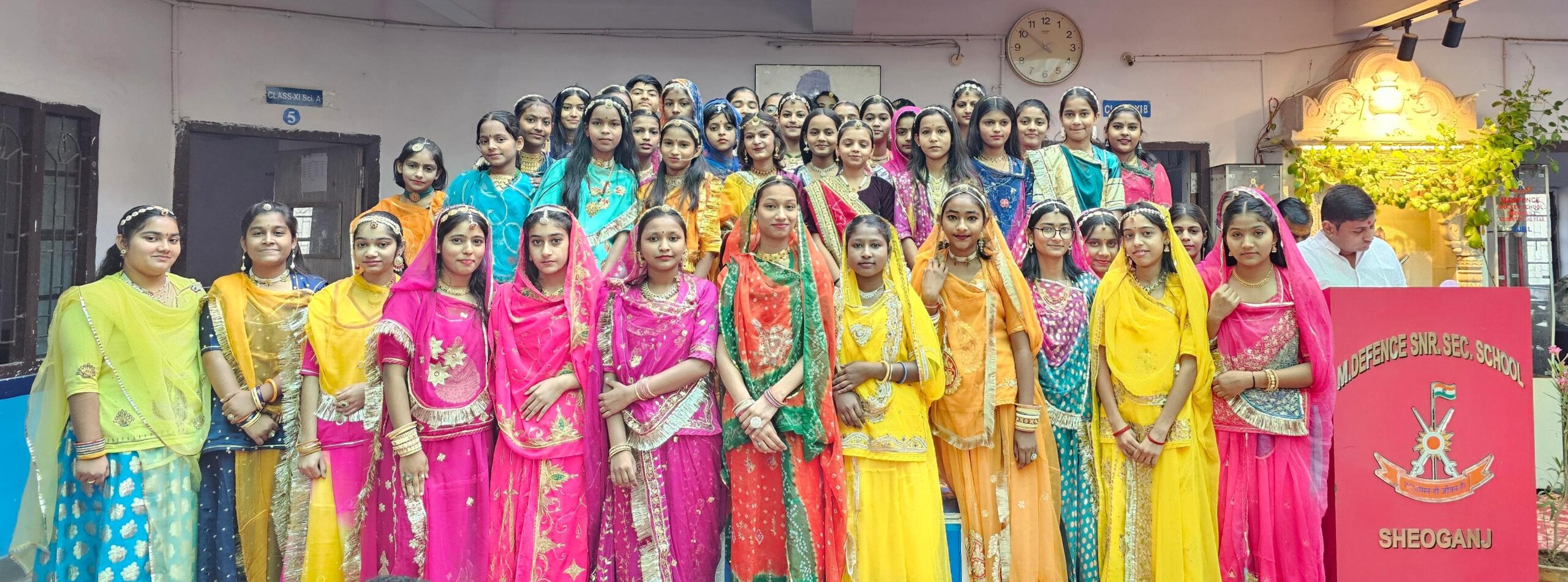मॉडर्न डिफेन्स स्कूल मे राजस्थान दिवस के उपलक्ष मे सांस्कृतिक कार्यक्रम का हुआ आयोजन