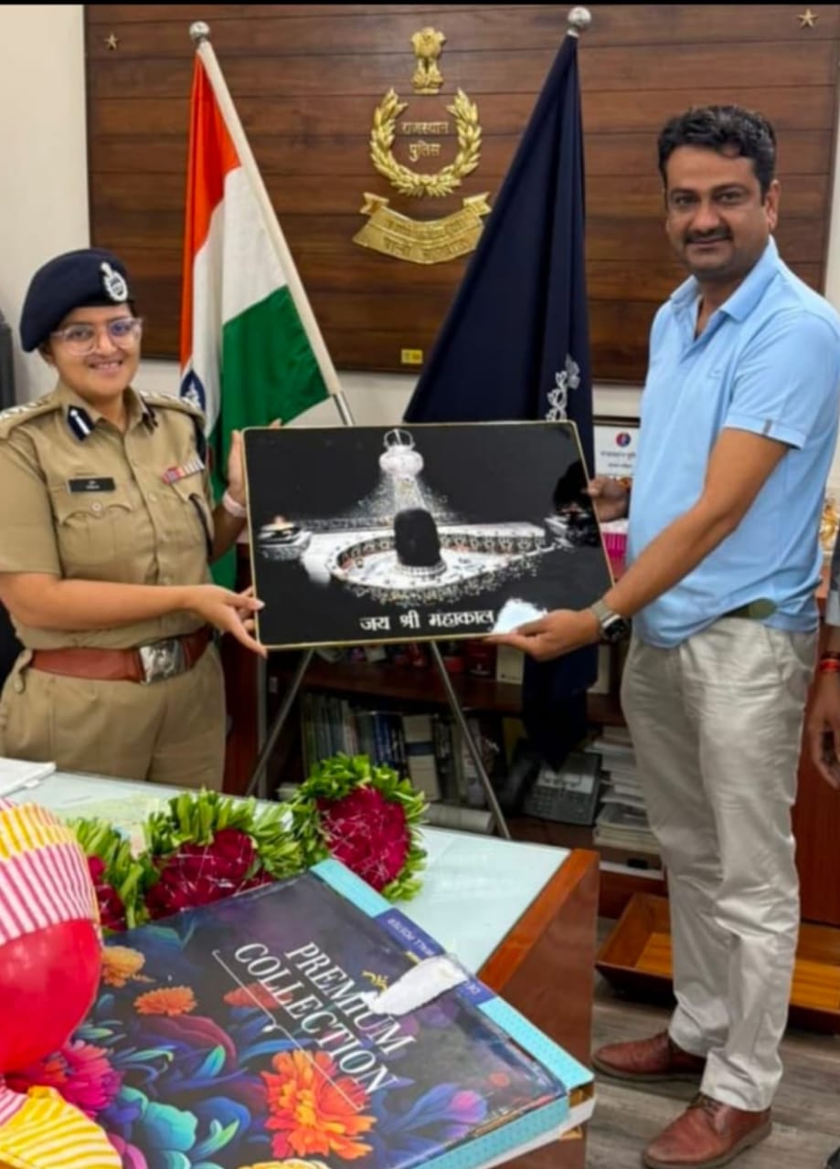 पाली पुलिस अधीक्षक पुजा अवाना ने पदभार,ग्रहण करते ही कार्यालय मे जाकर राणावत ने बधाई दी