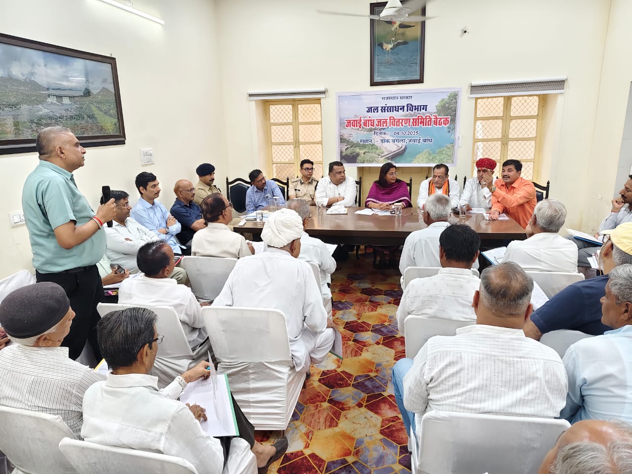 जवाईबांध से रबी फसल के लिए किसानों को मिलेगा 4900 एमसीएफटी पानी 